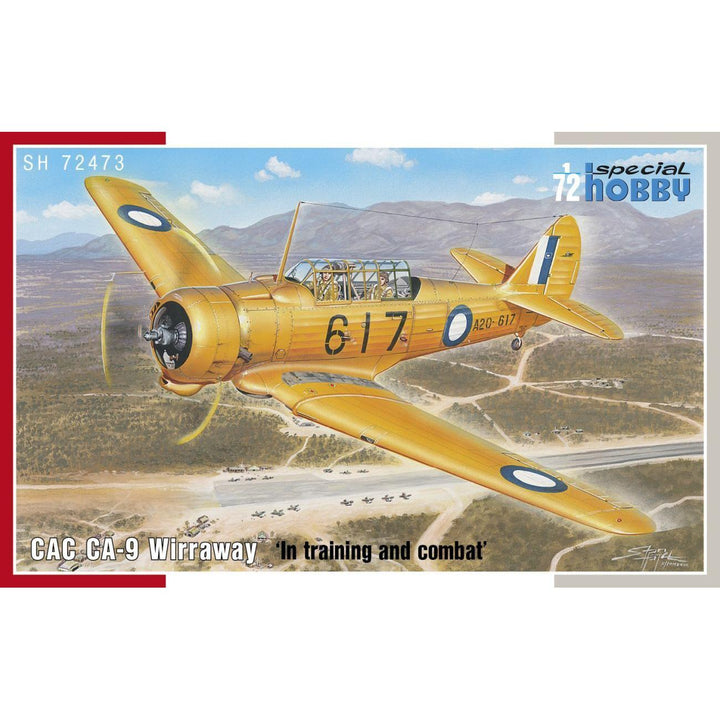 1/72 CAC CA-9 Wirraway 'In Training and Combat' Plastic Model Kit (Aus Decals)
