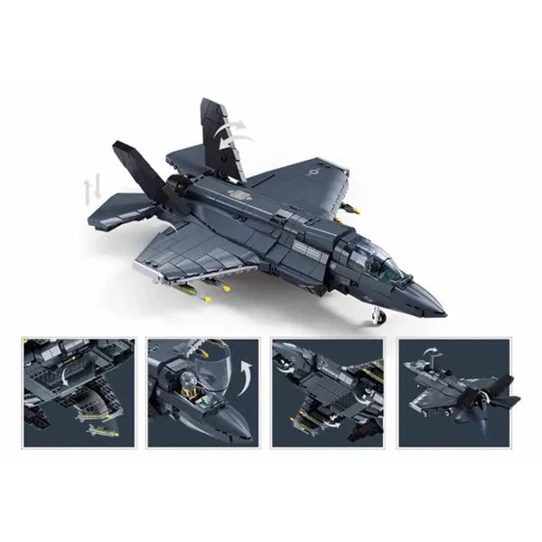 image2_1/44 705pc Model Bricks F35 BS Fighter