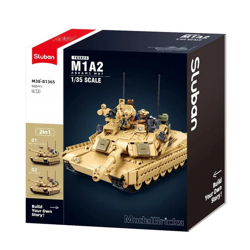 1/35 988pc M1A2 Abrams TUSK II