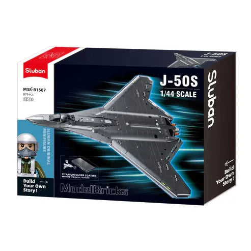 1/44 879pc J-50 Fighter Jet