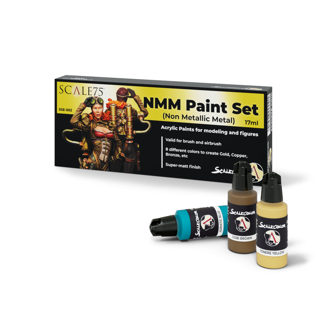 Scale 75 Scalecolor NMM Gold and Copper Paint Set