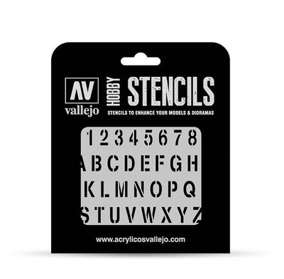 Stencils  Lettering and Signs  Stamp Font