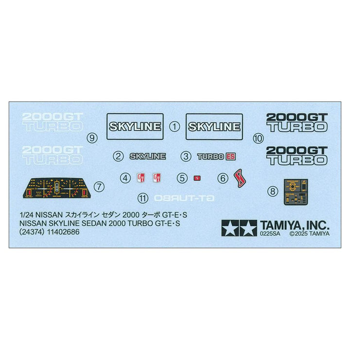 1/24 Nissan Skyline Sedan 2000 Turbo GT-E S