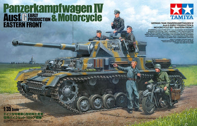 1/35 German Tank Panzerkampfwagen IV Ausf.G Early Production & Motorcycle Set_2