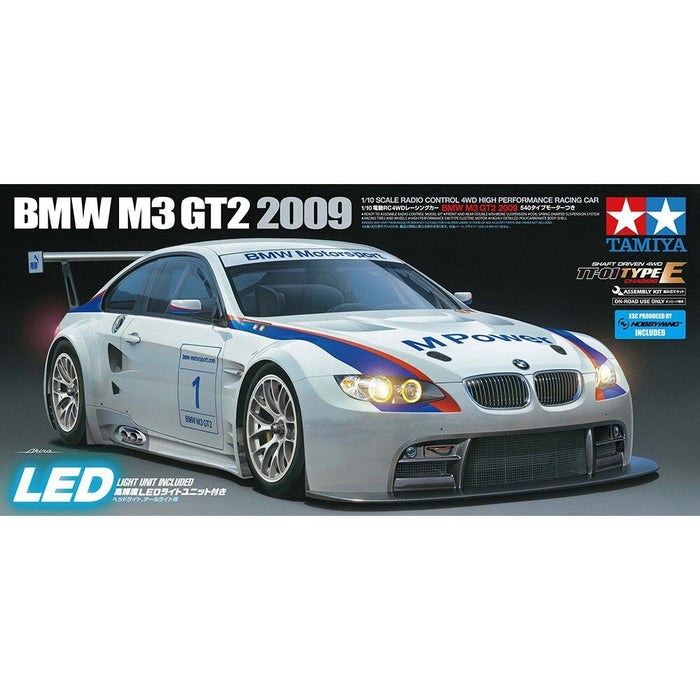 1/10 BMW M3 GT2 2009 RC (TT-01E) with LED Light Unit