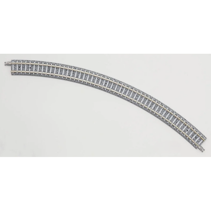 N Curve PC Track 317mm Radius 45deg 4pk