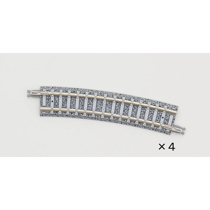 N Curve PC Track 317mm Radius 15deg 4pk