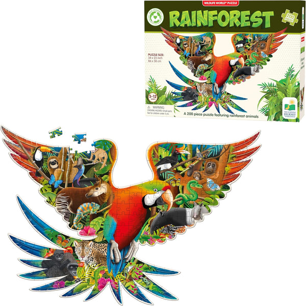 200pc Wildlife World - Rainforest Puzzle