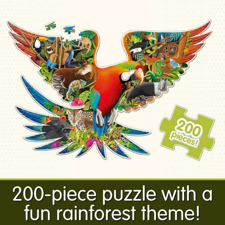 200pc Wildlife World - Rainforest Puzzle