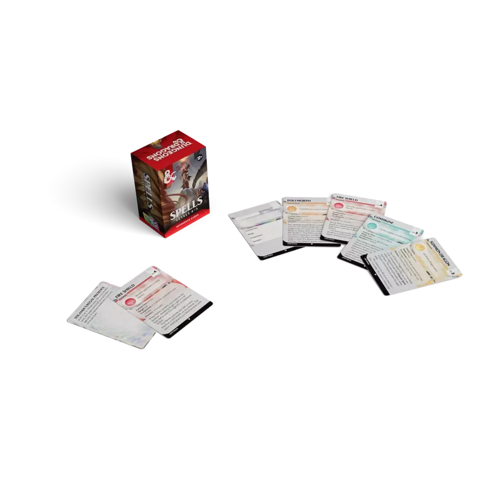 image2_D&D Dungeons & Dragons Reference Cards Spells Levels 4-5