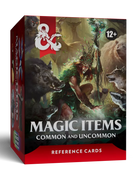D&D Dungeons & Dragons Reference Cards Magic Items Common and Uncommon