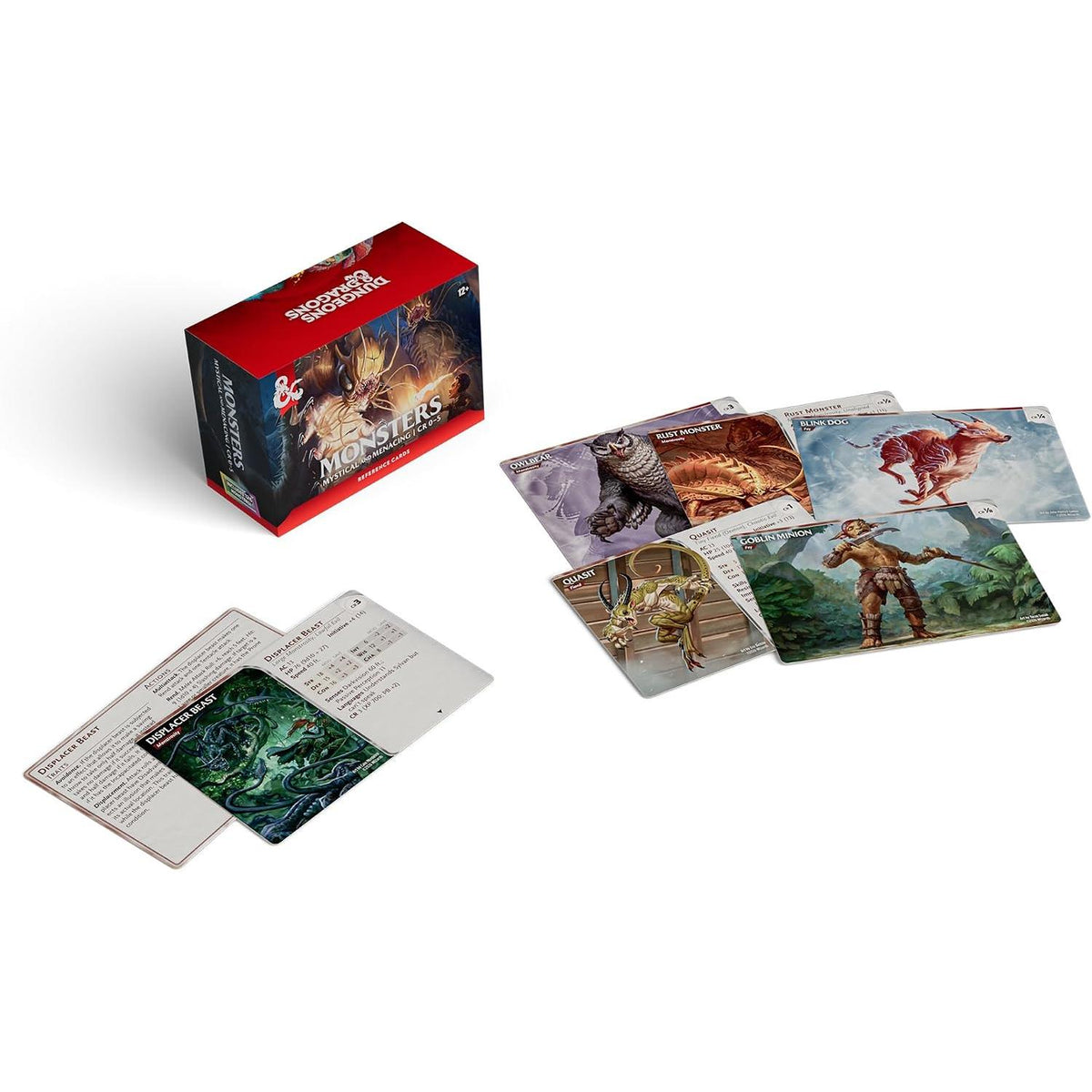 image2_D&D Dungeons & Dragons Reference Cards Monsters Mystical and Menacing CR 0-5