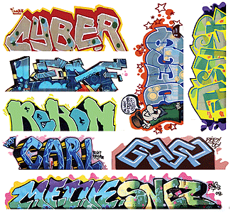 N Scale Graffiti Decal MegaSet #12