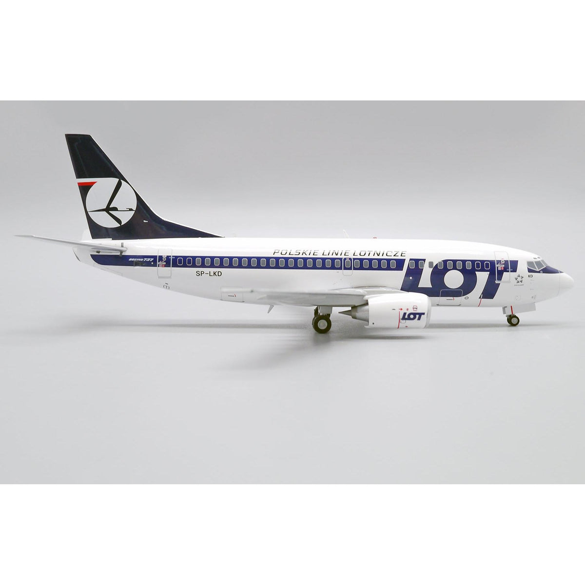 1/200 LOT Polish Airlines Boeing 737-500 Reg: SP-LKD with Stand