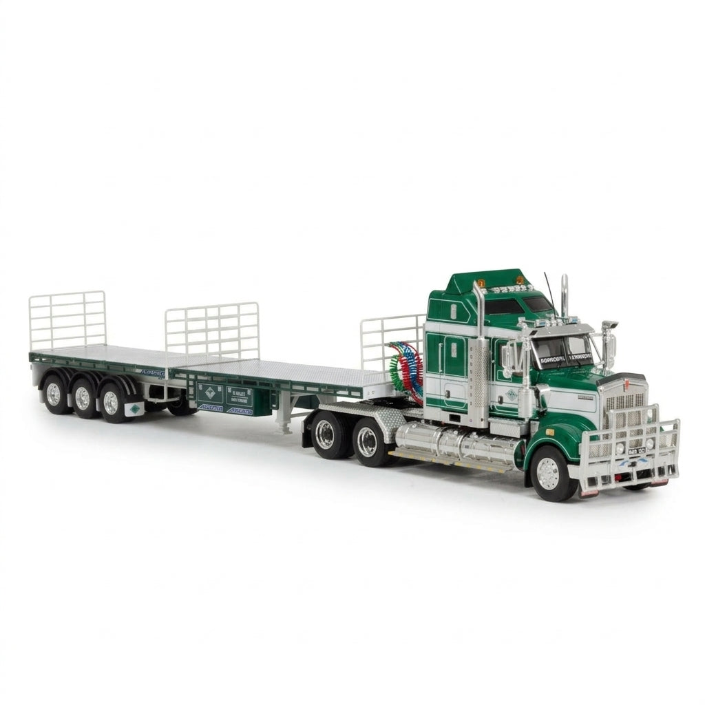 1/50 Kenworth T909 Hi-Quality Heavy Haulage & Freighter B Double Flat Top Hi-Quality Heavy Haulage(Z01698 & ZT09382)