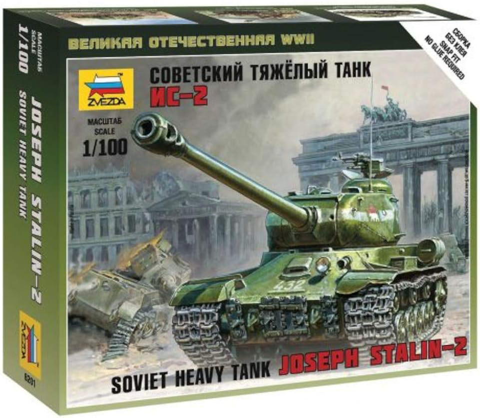 1/100 Soviet Heavy Tank Joseph IS2 Stalin2  Plastic Model Kit
