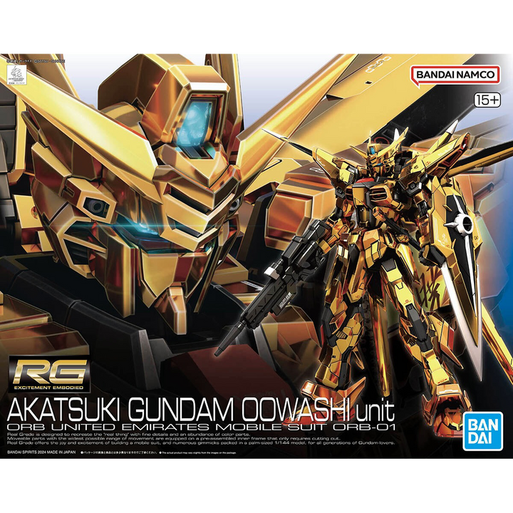 ロボット RG AKATSUKI GUNDAM OOWASHI unit Bandai RG 1/144 Akatsuki Gundam Oowashi Unit – Hobbyco