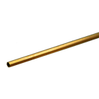 Brass Hex Tube 3/32" x 12" (0.014" Thick) 1pc