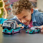Race Car and Car Carrier Truck_10