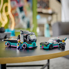 Race Car and Car Carrier Truck_11