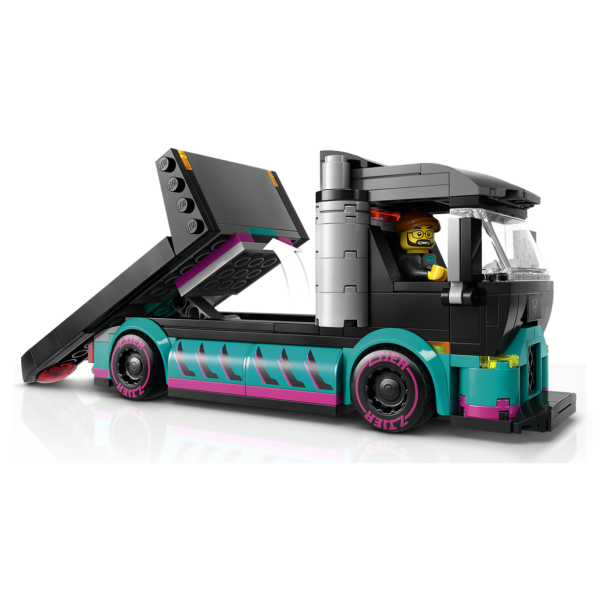 Race Car and Car Carrier Truck_7