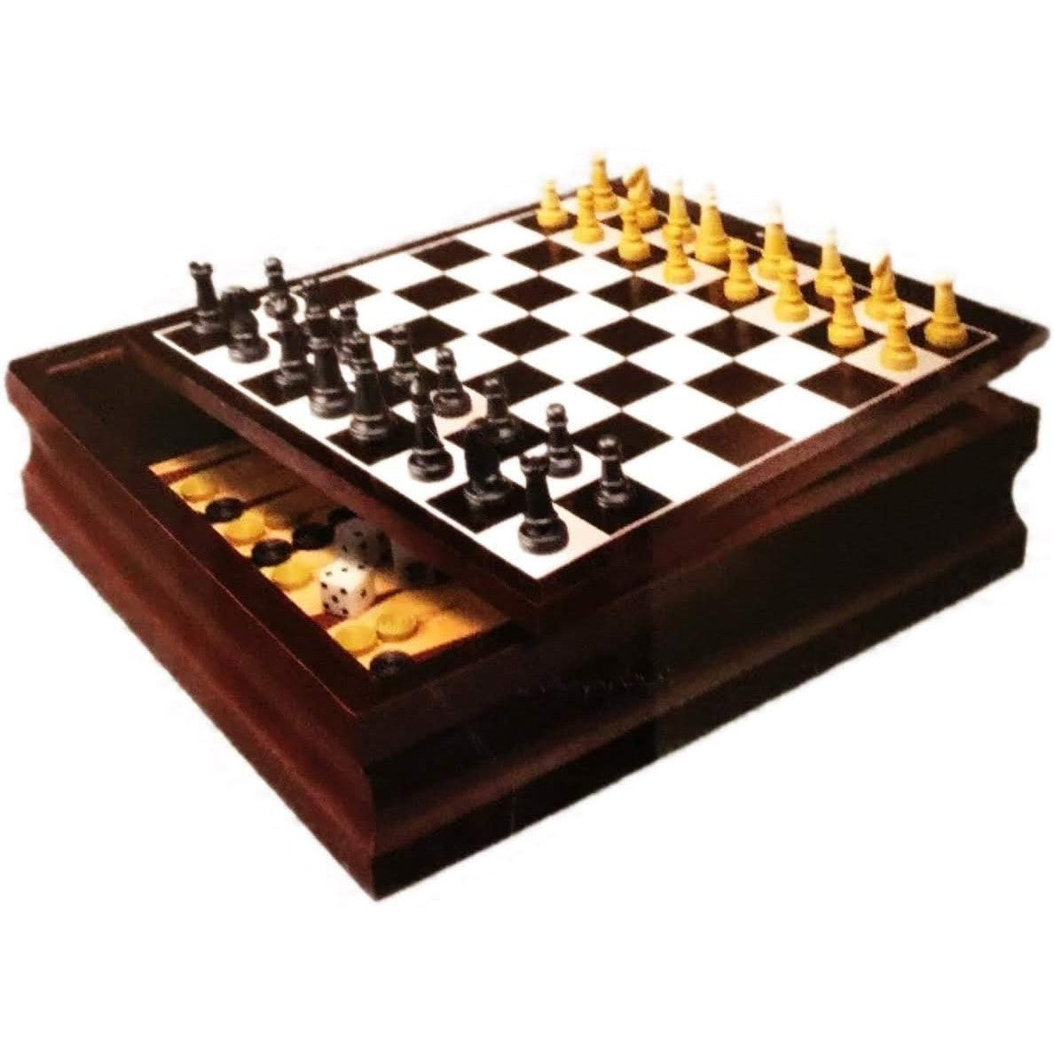 Classic Family 10 Game Set with Wooden Storage Case