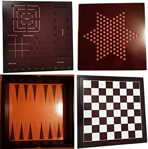 Classic Family 10 Game Set with Wooden Storage Case