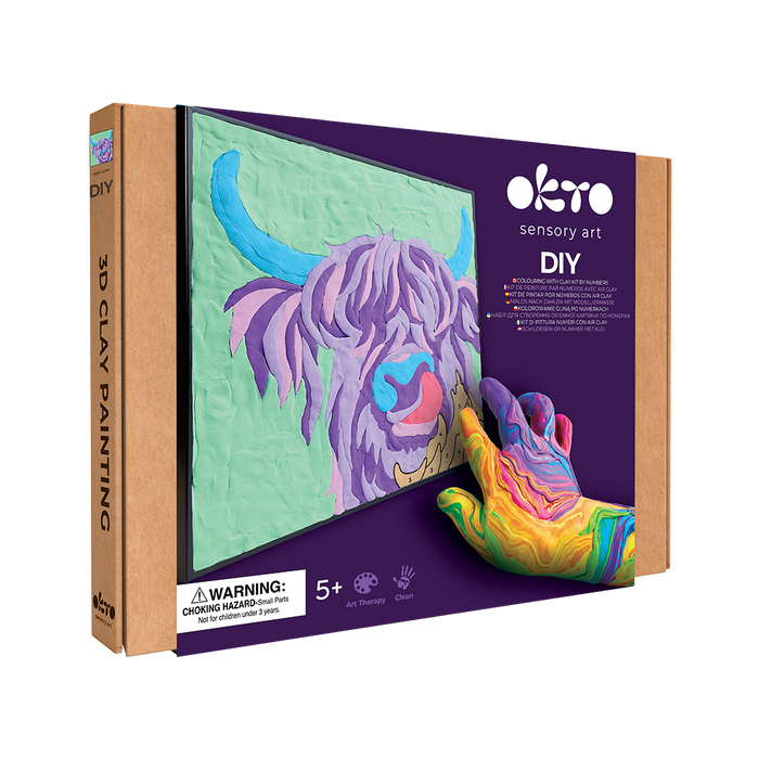 Colouring Clay by Numbers - Irish Cow