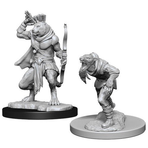 D&D Nolzurs Marvelous Unpainted Miniatures: Wererat and Weretiger