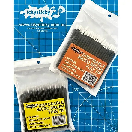 Disposable Micro Brush Thin Tip 50pk