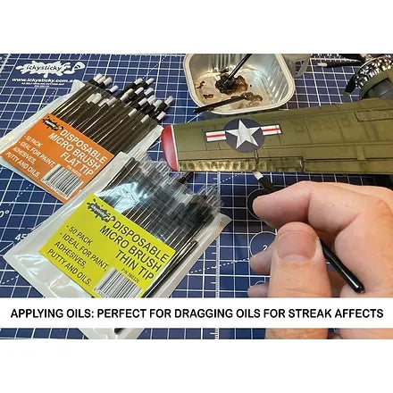Disposable Micro Brush Thin Tip 50pk