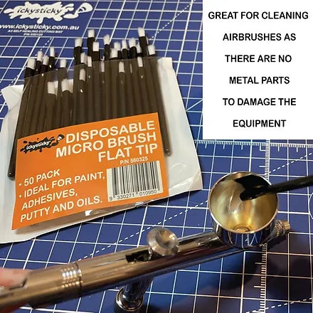 Disposable Micro Brush Thin Tip 50pk