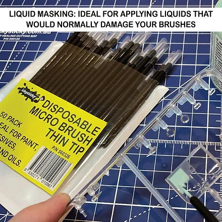 Disposable Micro Brush Thin Tip 50pk