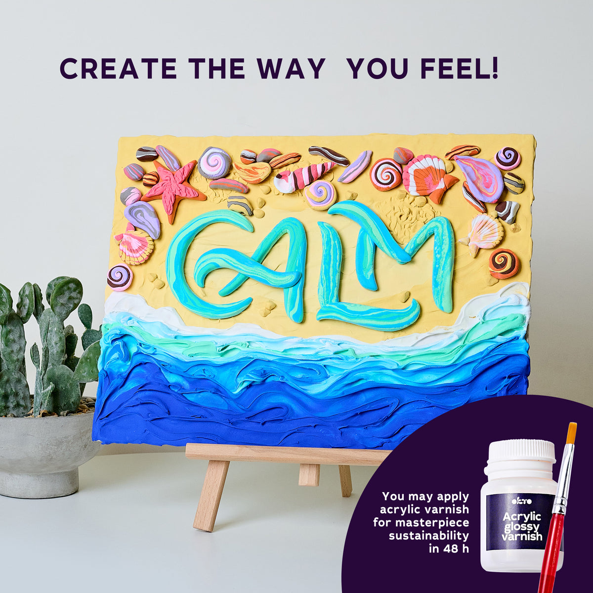 image6_DIY 3D Painting Lettering Kit - Calm