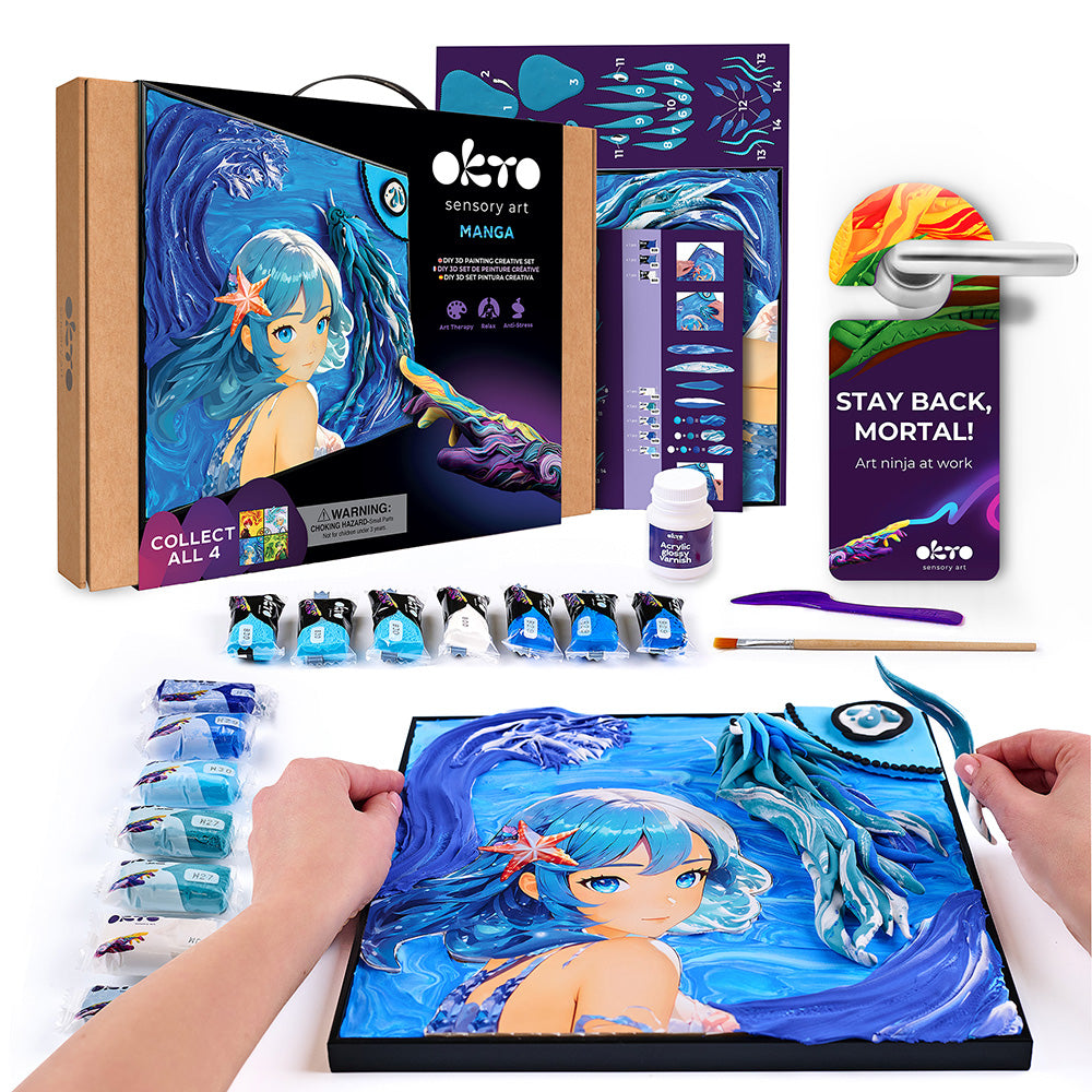 DIY 3D Painting Manga 30x40cm - Water