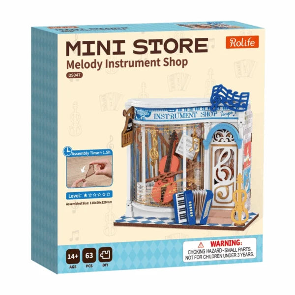 DIY Mini Store Melody Instrument Shop
