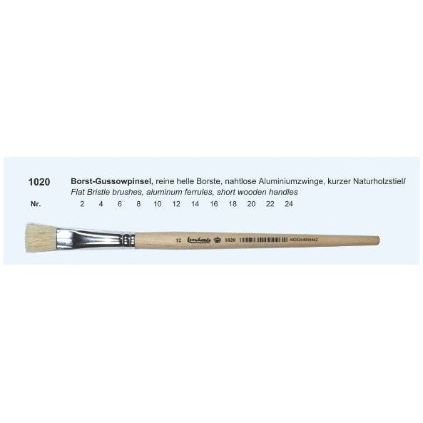 Flat Bristle Short Handle Brush 14