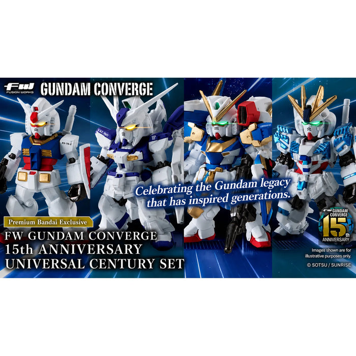 FW Gundam Converge 15th Anniversary Universal Century Set without Gum