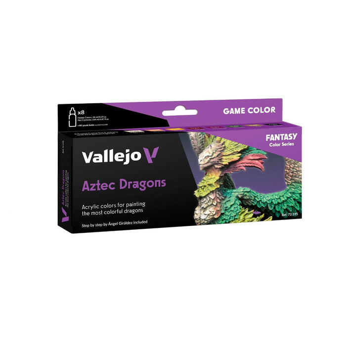 Game Color - Aztec Dragons 8-Color Acrylic Paint Set