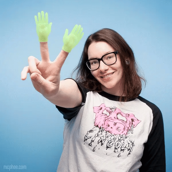 Glow In The Dark Hand Finger Puppets