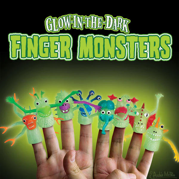 Glow In The Dark Monster Finger Puppets