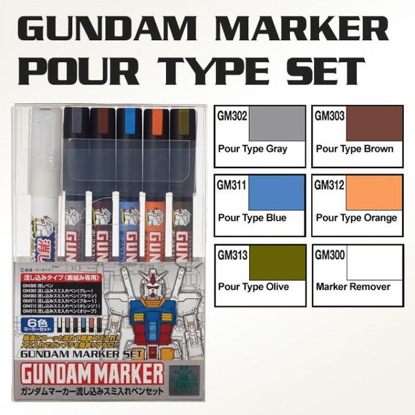 image1_Gundam Marker - Gundam Pouring Inking Pen Set
