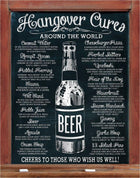 Hangover Cures Retro Tin Sign