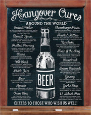 Hangover Cures Retro Tin Sign