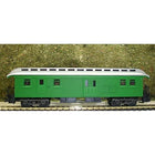 HO Wooden Clerestory Baggage Car Green
