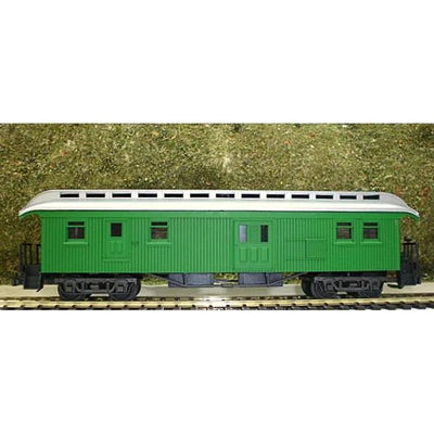 HO Wooden Clerestory Baggage Car Green