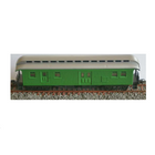 HO Wooden Clerestory Baggage Car Green
