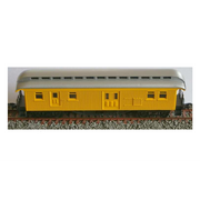 HO Wooden Clerestory Baggage Car Yellow