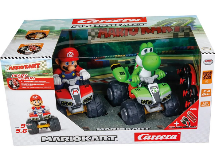 2.4GHz Mario Kart World Mario & Yoshi Twin Pack RC