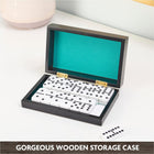 Legacy Deluxe Double 6 Dominoes with Wooden Storage Case